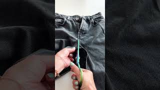 How to make a new denim maxi skirt from old jeans [upl. by Enilav209]