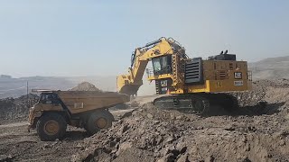 CAT 6020B Fast Load OHT Cat 777 [upl. by Nirred941]