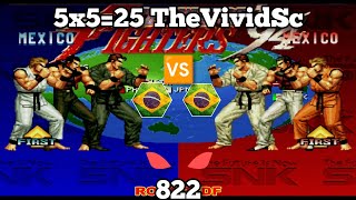 5x525 TheVividScene🆚822 The King of Fighters 94 fightcade2 FT5 LUTA 26102024 [upl. by Notgnillew]