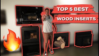 2022 Top FIVE Wood burning fireplace Inserts  how to make your fireplace effiecient [upl. by Rimola578]