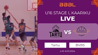 University of Tartu BS 2009 vs Bertānu Valmieras BS 2009  BBBL Boys U16 [upl. by Tutt]