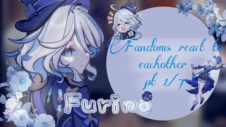 My favourite fandoms react to eachother💧🌟 Pt 17 [upl. by Aliemaj]