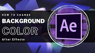 After Effects  How To Change Background Color [upl. by Cohligan]