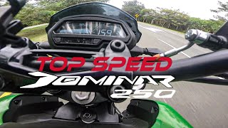 🔥Dominar 250 top speed velocidad Máxima😱🚀 [upl. by Gates]