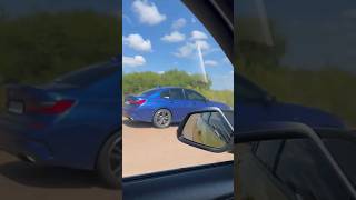 BMW M140i vs BMW M340i drag race Dandas and Chill automobile bmwm bmwm340i [upl. by Dav]