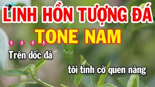 Karaoke Linh Hồn Tượng Đá Tone Nam  La Thứ  Nhạc Sống Hay Nhất 2023  Karaoke Xóm Lộ [upl. by Limhaj]