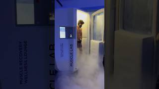 Jack Gilinsky surviving the Whole Body Cryotherapy chamber at Muscle Lab 🥶 You think you can 😅 [upl. by Garrett2]