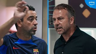 HANSI FLICK 🆚 XAVI  TEAM TALK STYLES  Part 1 [upl. by Hedvah]