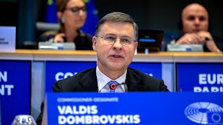 Valdis Dombrovskis Regulatory simplification is not a deregulation EU agenda Intensive debates [upl. by Aitenev]