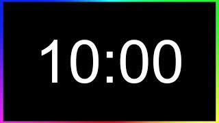 Minuteur 10min ALARME🚨 Compte à Rebours 10 Minutes Minuterie 10 MinutesDécompte 10min [upl. by Kcire]