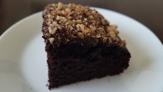 How to make Moist Chocolate Cake  Easy Chocolate Cake Recipe  No egg no milk no butter [upl. by Yelrihs]