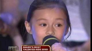 Rhema Marvanne on Maury Povich Show quotMost Talented Kids 2010quot [upl. by Vivl]