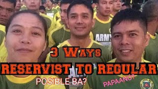 Reservist To Regular Possible Nga Ba  3 Ways From Reserve to Regular  Reserve Officer Vlog [upl. by Yren]