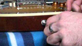 How to attach the Schaller Security Locks on the Epiphone Les Paultutorial English Version 12mpg [upl. by Templer]