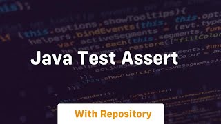 java test assert [upl. by Nylatsirk]