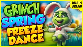 Easter Grinch Freeze Dance 🌷 Easter Brain Break 🌷 Freeze Dance 🌷 Just Dance 🌷 Go Noodle [upl. by Ahtnicaj]