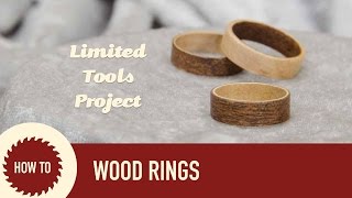 How to Make Wood Rings with Veneer [upl. by Kenaz]