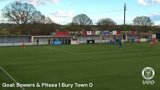 HIGHLIGHTS amp GOALS  Bowers amp Pitsea 1 Bury Town 0 [upl. by Octavla]