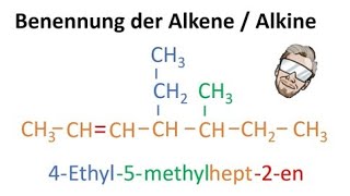 Benennung der Alkene und Alkine  Chemie Endlich Verstehen [upl. by Ackler]