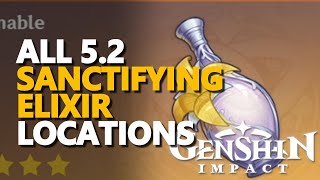 All 52 Sanctifying Elixir Locations Genshin Impact [upl. by Ainek]