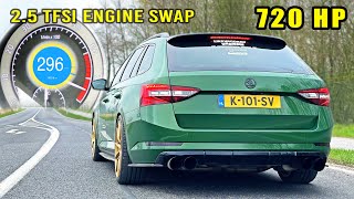 720HP Skoda Superb 25 TFSI  0100 100200 POV amp INSANE SOUND [upl. by Serolod155]