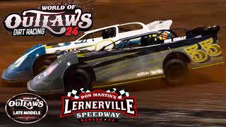 Super Late Model Series Playoffs at Lernerville Speedway  World of Outlaws Dirt Racing 24 [upl. by Adiuqal]