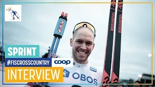 Paal Golberg  quotMy tactic worked wellquot  Mens Sprint  Falun  FIS Cross Country [upl. by Jonie]