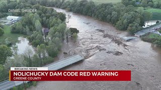 TVA Nolichucky Dam failure is imminent could cause lifethreatening flooding [upl. by Ocir]