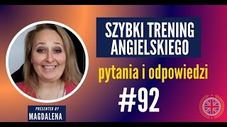 Szybki Trening Angielskiego A1A2  Pytania I Odpowiedzi  meeting 92 [upl. by Rafael587]