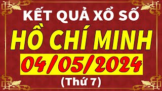 Xổ số Tp Hồ Chí Minh ngày 4 tháng 5  XSHCM  KQXSHCM  SXHCM  Xổ số kiến thiết HCM hôm nay [upl. by Lipscomb]