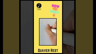 How To CORRECTLY Draw A Quaver Rest [upl. by Ahsitel126]