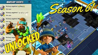 Boom Beach Warships Season 61  5 ER Rocket Choppa amp Kavan Attacks [upl. by Gniw605]