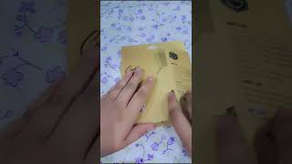 ar raheem gold leaf calligraphy allahnamecalligraphy asmr shorts [upl. by Urana]