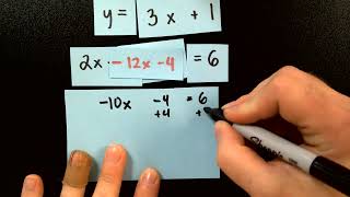 Substituting Systems Visual Example M1 [upl. by Yrehc]