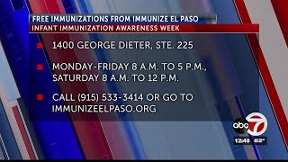 Immunize El Paso to provide free vaccines for infants [upl. by Sacttler]