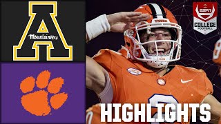 Appalachian State Mountaineers vs Clemson Tigers  Full Game Highlights  ESPN College Football [upl. by Atrice886]