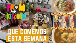 🍳 QUE COMEMOS ESTA SEMANA⁉️TRES RECETAS CASERAS BUENÍSIMAS 😋 [upl. by Mcgill]