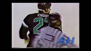 NHL Oct 28 1992 Edmonton Oilers v Minnesota North Stars R Scott Mellanby v Shane Churla [upl. by Dippold]