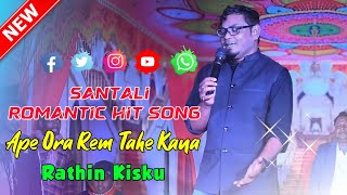 Ape Ora Rem Tahe Kana  Rathin Kisku Santali Fansan Song 2024  New Santali Fansan Video 2024 [upl. by Peadar]