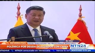 Rafael Correa expresa al presidente de China quoteterna gratitudquot por financiación a Ecuador [upl. by Anneirb]