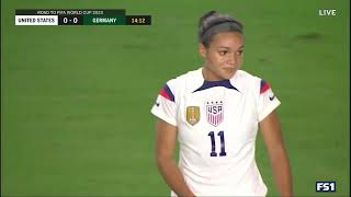 USA vs Germany  Women Soccer Nov 112022 [upl. by Anifur]