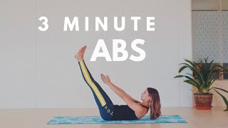 3 Minute Ab Workout  Lottie Murphy [upl. by Lundeen]