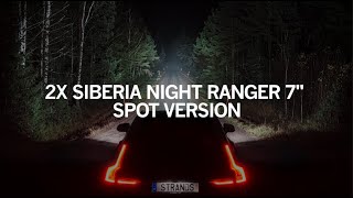 SIBERIA NIGHT RANGER 7quot SPOT VERSION  DRIVING LIGHT BEAM PATTERN  STRANDS LIGHTING DIVISION [upl. by Crosse400]