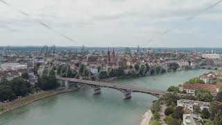 Dolly zoom Basel Switzerland Basel Cathedral Basel is a city on the Rhine River in northweste [upl. by Hope]