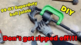 How to Replace front universal joints Ford F250 [upl. by Alamac]