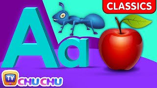 Phonics Song with TWO Words  A For Apple  ABC Alphabet Songs with Sounds for Children [upl. by Gradey401]