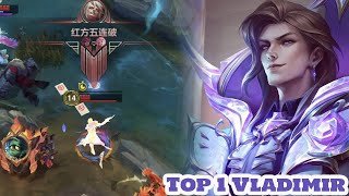 Wild Rift Vladimir  Top 1 Vladimir pentakill Gameplay Rank Sovereign [upl. by Winonah]