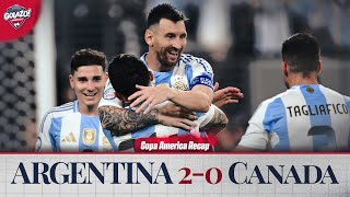 Copa América Recap Argentina Secures Copa América Final Spot with 20 Victory Over Canada [upl. by Pirbhai]