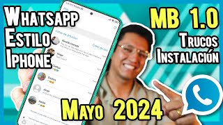 Como INSTALAR WhatsApp Estilo IPHONE 2024 ✅ SOLUCION ERROR de Whatsapp Necesitas la versión oficial [upl. by Ecnahoy]