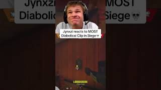 Jynxzi reacts to the MOST Diabolical Clip in Siege💀🤣 credits Lorddukon [upl. by Nohcim]